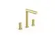 AXOR-HG-AXOR-Uno-3-Loch-Waschtischarmatur-200-mit-Zerogriffen-und-Zugstangen-Ablaufgarnitur-Brushed-Brass-45133950 gallery number 1